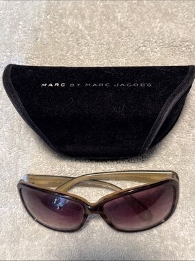 Marc by Marc Jacobs Olive Green Rectangle Women's Sunglasses